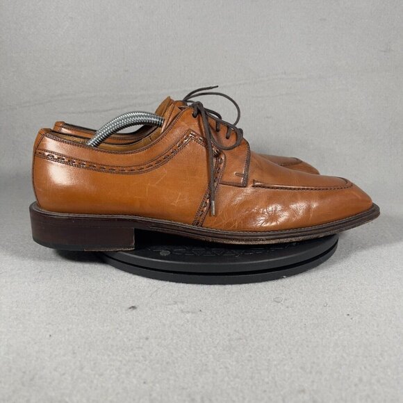 Magnanni Derby Dress Shoe Brown Leather Square Toe Mens Size 10 main image 6